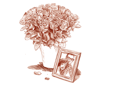 Anniversary Roses anniversary digital flower illustration love pencil roses