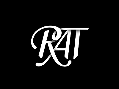 RAT branding font letter logo rat savage tellering typo