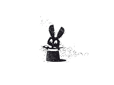 MAGICIAN animal black logo magician mark rabbit savage