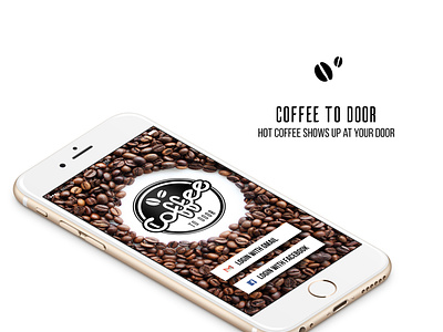 "Coffee To Door" for AnormaLee.com Blog app branding design icon illustration logo love ui ux vector