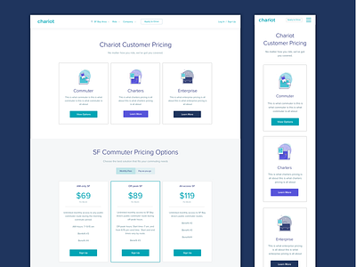 Chariot Pricing Page