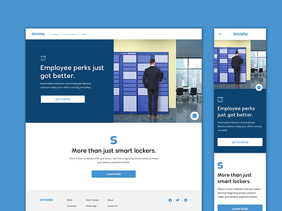 Smiota Corporate Page Design