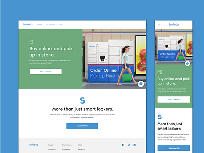Smiota Retail Page Design