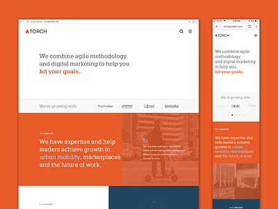 Torch Home Page Design