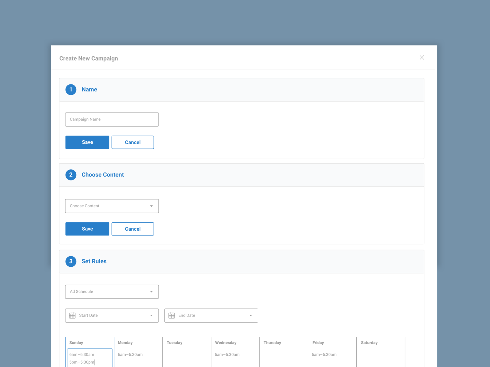 Campaign creation flow for Job Posting Automation Tool by Cam Brand on ...