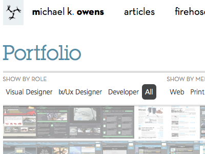 Portfolio portfolio redesign