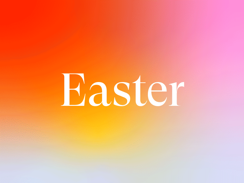 Easter 2020 Concept brand branding church color design easter illustration layout pink type typography