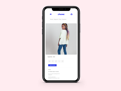 Mobile Site for Pocket Clothing