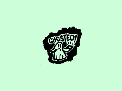 Ghosted! brand color design icon illustration type