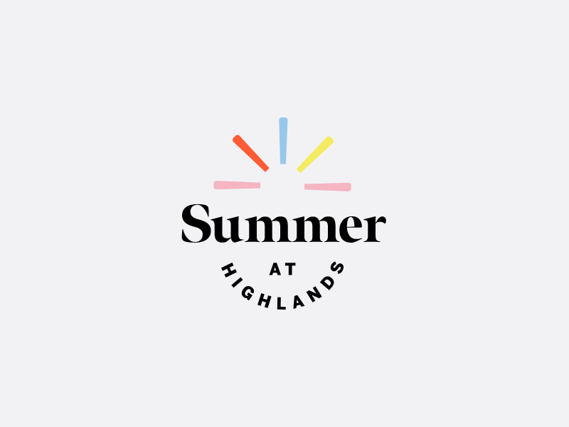 Summer At Highlands Brand System for Church of the Highlands brand branding color design icon illustration layout type typography