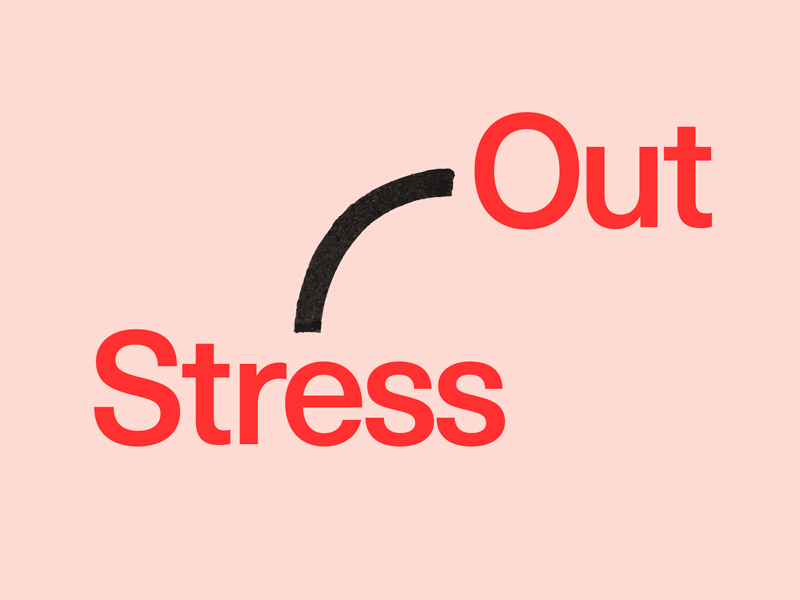 Stress Out Series at Church of the Highlands brand branding church color design illustration layout pink type typography