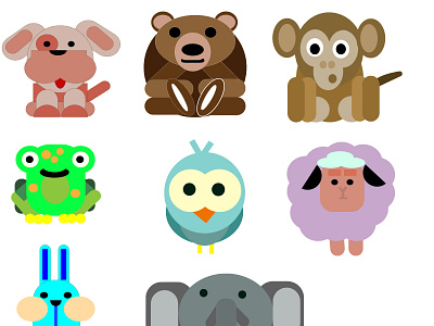 Baby animals illustration