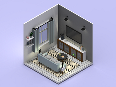 Tiny Pixel Living Room