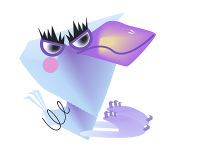 Dodo character design illustration vector