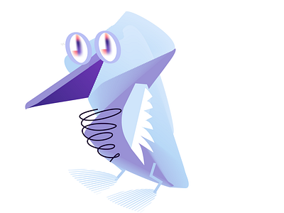 Penguin character design illustration vector