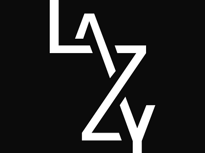 Lazy or Laxy design graphic design poster typography