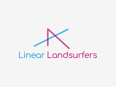 Linear Landsurfers design graphic design logo