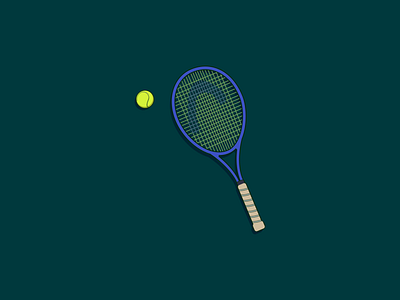 Tennis Racket and Ball