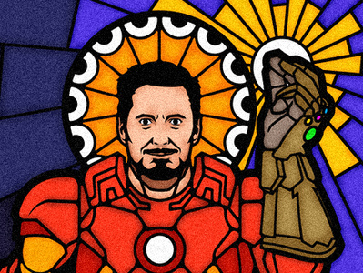 YisuStark stark vitral badge badge design chile ges endgame avengers ironman