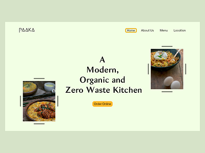 Paaka Web Design food business logo ui web design