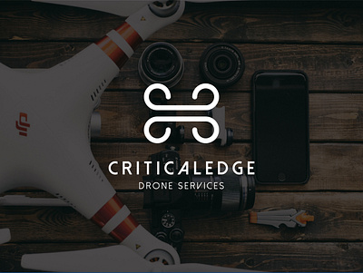 Criticaledge drone service logo brand icon brand identity branding design graphic design icon illustration logo vector