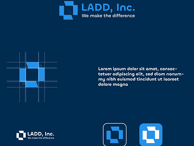 LADD, INC. LOGO brand icon brand identity branding design graphic design icon logo