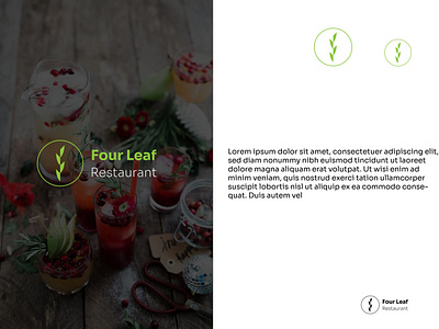 FOUR LEAF Restaurant logo design