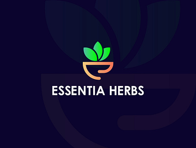 Essentia Herbs logo brand icon brand identity branding corporate identity design graphic design icon logo logo design logo designer logo folio logo mark visual identity