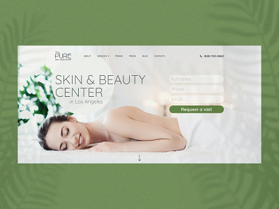 Beauty salon. Redesign beauty branding business design figma illustration photoshop services typography ui web design