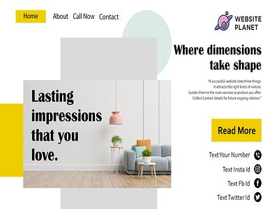 Website Home page bann banner branding business card design illustration logo ui ux vector