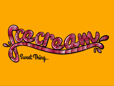 Icecreame branding logo