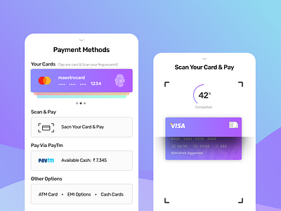 Payment biometrics payment card scan pay google vision api demo payment methods payment page payment screen payments