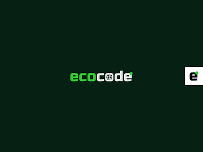 Wordmark | Ecocode Logo Design 2022 bold brand brand identity branding design e logo eco logo ecocode graphic design logo logo design logotype modern professional wordmark