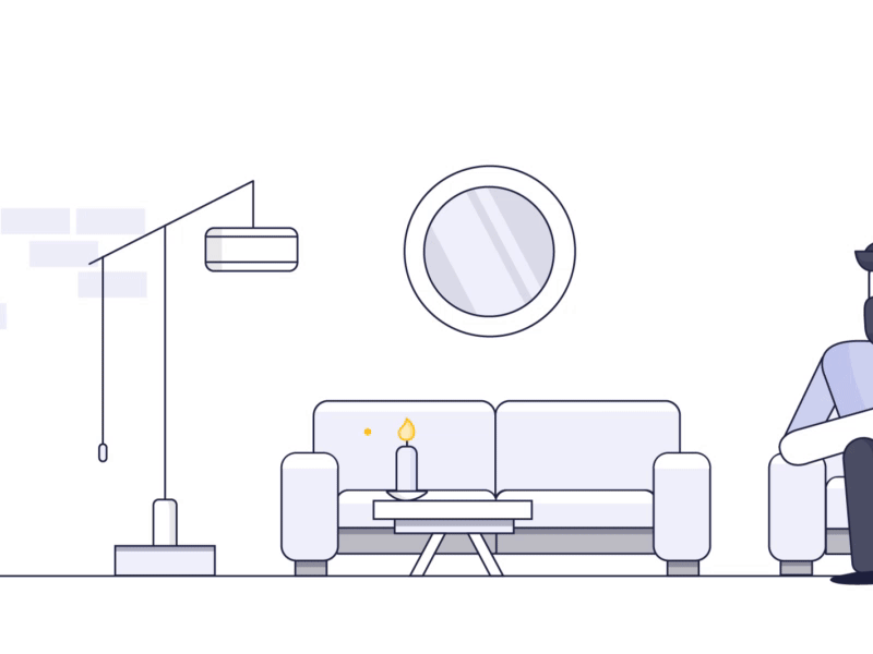 Dribbble Night and Day candle chicken computer home kitchen lamp living room maia visnovsky