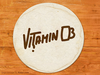 Vitamin B Logo Design ver1 beer logo cheers handwriting logo design pub logo ralev vitamin b
