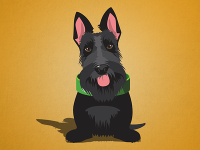 Scottish Terrier Illustration casino character cute dog game illustration online slots terrier