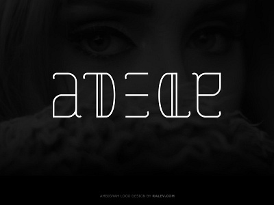 Adele Ambigram 360 adele ambigram brand clever feminine logo design logotype mark music ralev rotate