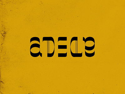 Adele Ambigram v.2 360 adele ambigram brand feminine logo design logotype mark music ralev rotate tattoo