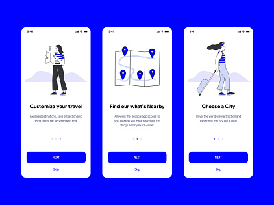 Mobile design Travel app