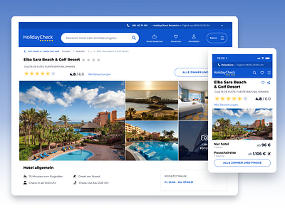 Hotel Page Concept beach design desktop figma holiday hotel hotel booking mobile mobile design travel ui