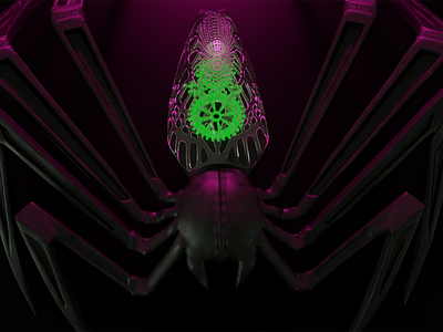 Spider 3d 3d art 3d artist cinema 4d cinema-4d design insect octane octane render octanerender sculpt spider visualisation zbrush
