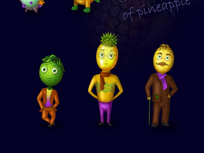 Pineapple personage