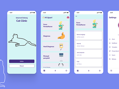 UI Cat Clinic#DailyUI by SusuCoklatManis on Dribbble