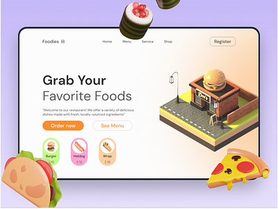 Foodies Landing Page - Website