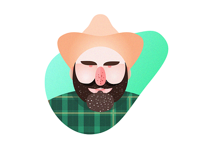 Avatar of Farmer avatar character farmer green icon illustration portrait texture