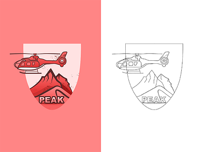 Mountain grand canyon helicopter illustration mountian rock