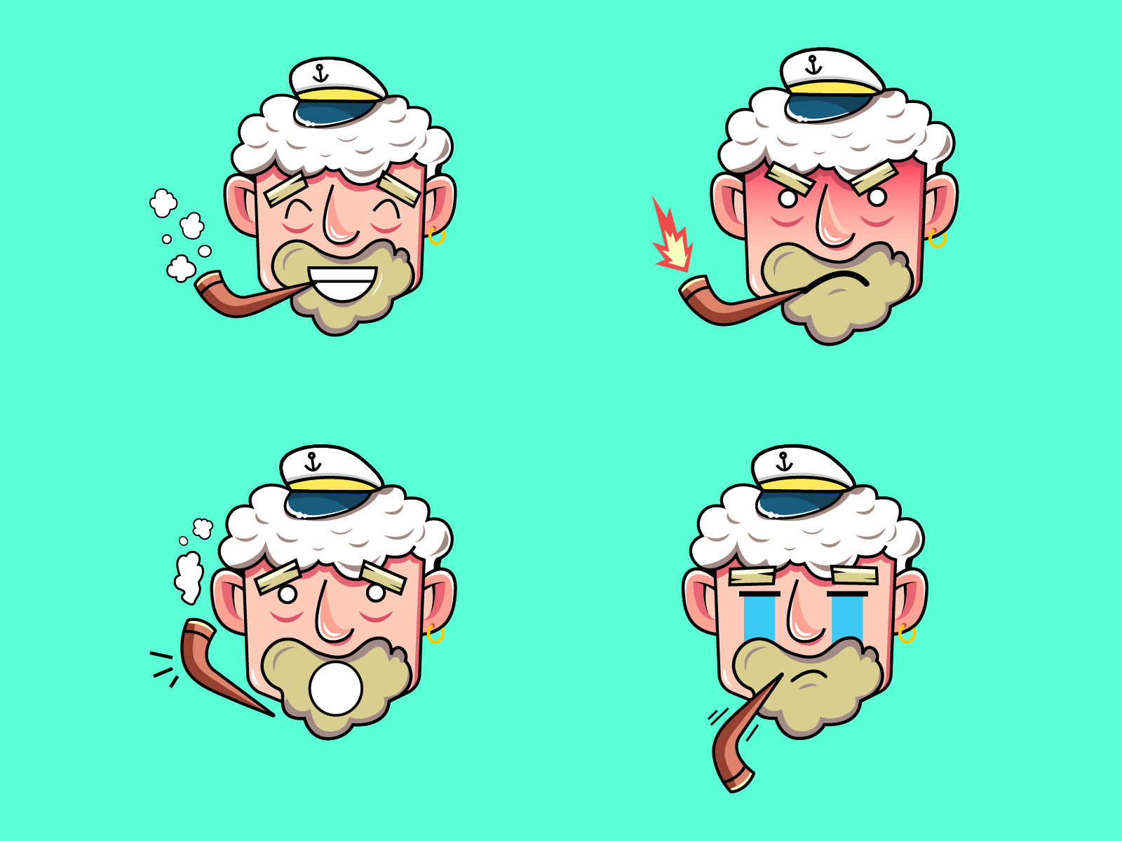 Sailor Emojis by Vuk Bojanić on Dribbble