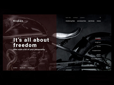 Kraken Motors branding design graphicdesgn ui ui ux ui design web design web designer webapp website