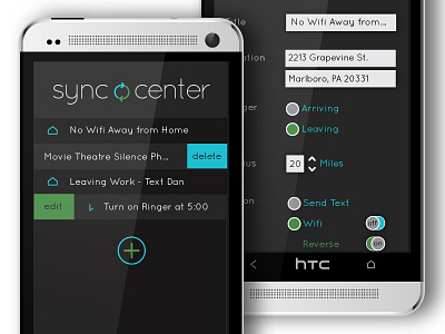 Sync Center UI