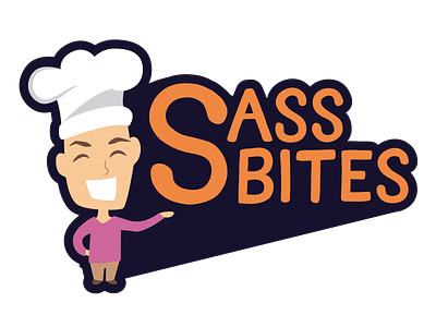 Sass Bites Logo logo podcast sass